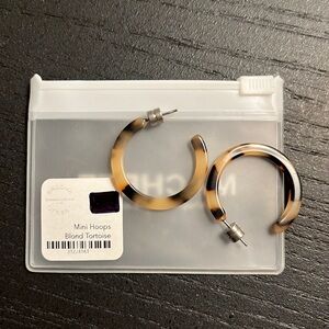NWT Machete mini hoops blond tortoise